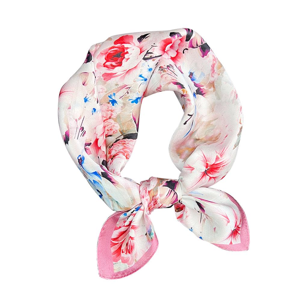 100% Natural Real Silk Scarf Neck Kerchief Foulard Female Bandana Scarves for Women Hijab Tie Shawl Wraps Square High Quality