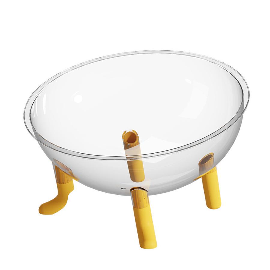 Large Cat Cave Space Capsule Pet House Summer All Seasons Universal Transparent Acrylic Rotating Base Cat Toy Pet Supplies