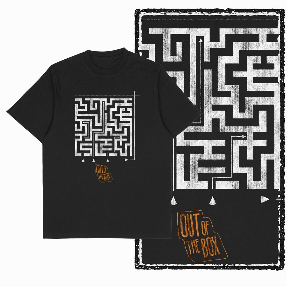 2026 HOT SALE Big Size Think Out of The Box Printed Vintage Graphic Men Women T-shirt Black Big Size Cotton Tshirt Cool Tee Shirt Short Sleeve Top