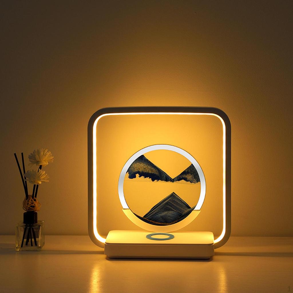 Flowing Sand Night Light with Dynamic Illumination for Home Decor