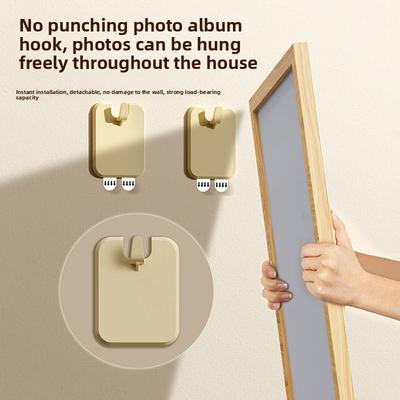 3 Pezzi Portafoto Senza Punzonatura Ganci Adesivi