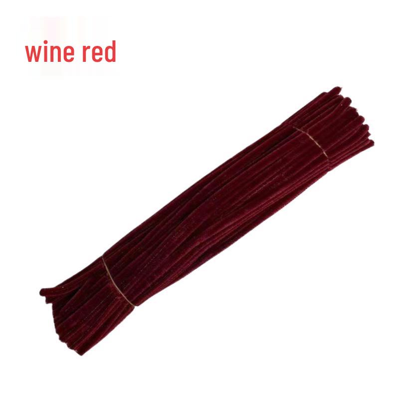 Chenille Stems [Zinc Art] Macaron Wool Strips for DIY Children's Toy and Bouquet Crafts.