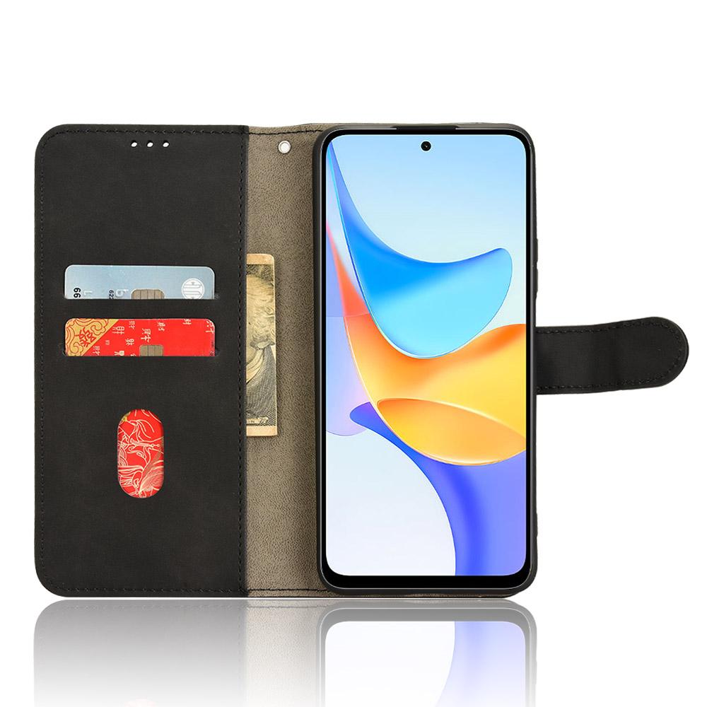 

For Honor Play 8T 5G/X7b 4G/X7b 5G/Play 50 Plus 5G/90 Smart Case Skin-touch Flip Stand Phone Cover Black