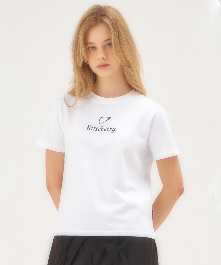 Kichieoli Pixel Heart W T-Shirt (White)