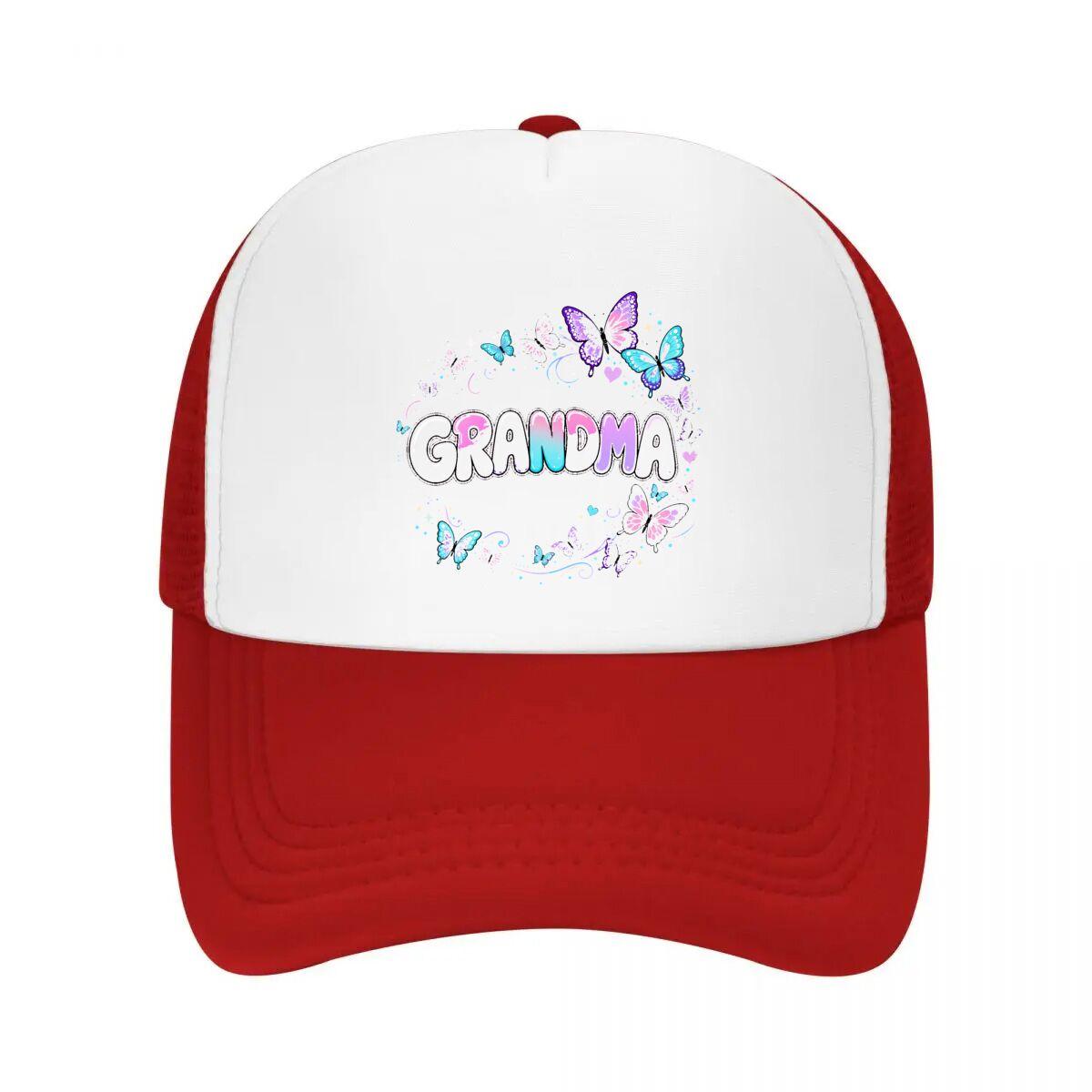 Grandma Butterfly Dream Heart Tribut Mesh Baseball Cap Casual Hat Outdoor  For Womens Unisex FeUnisex One Size