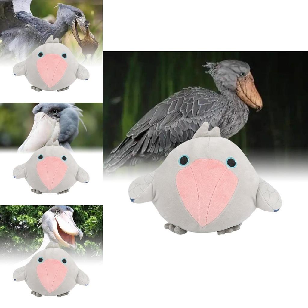 Weiches und entzückendes Schuhschnabel-Stofftier Balaeniceps Rex Vogel Kuscheltier Spielzeug Graue Farbe