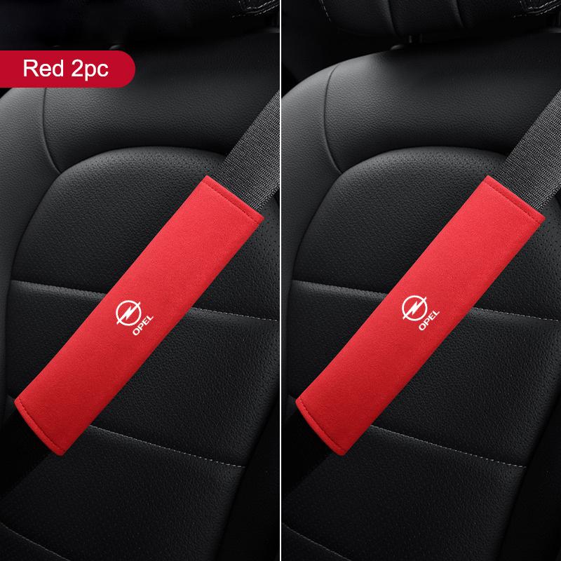 2pcs Car Seat Belt Shoulder Pads Adjustable Protective Shoulder Cover For Opel Astra Insignia Corsa Zafira Meriva Mokka Vivaro