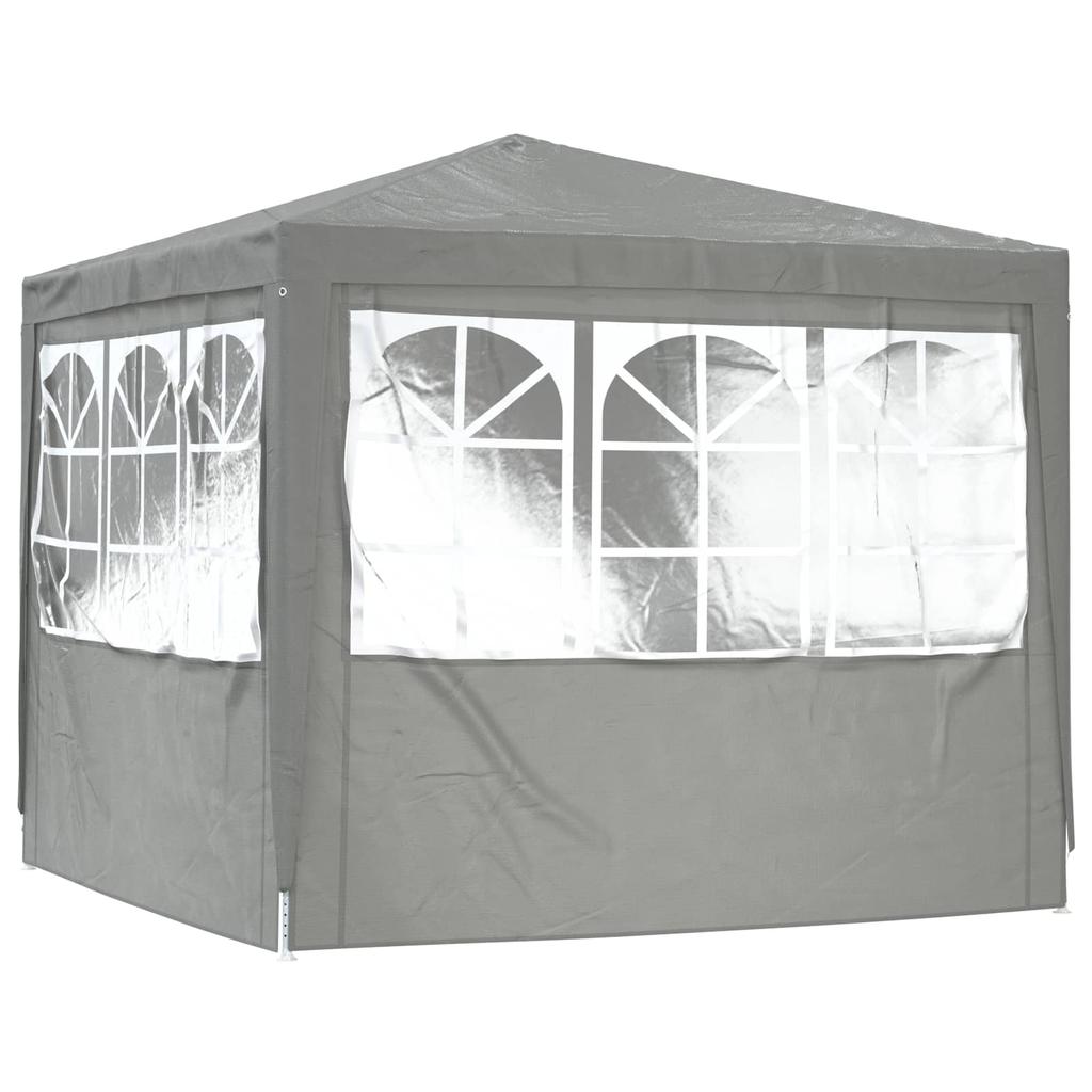Party Tent Light Gray 250 X 250 X 240 Cm PE and Steel