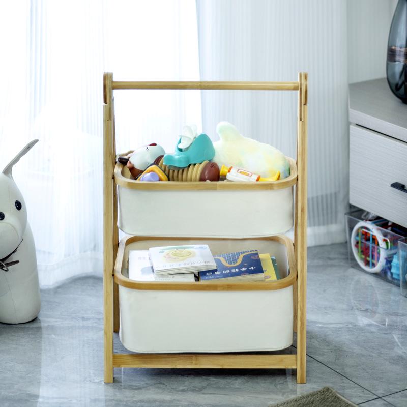 Multi-layer Folding Storage Rack for Bedroom, Living Room, and Bathroom