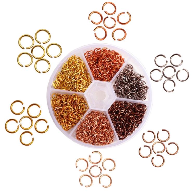 Elegant Metal Nail Dangle Ring Jewelry Charms Set DIY Crafting Decorations