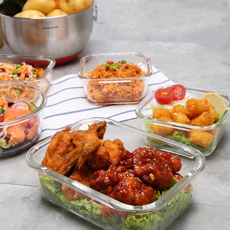 LOCK&LOCK 1000ml 3-Compartment Glass Food Container