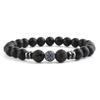 Sieben Chakra 8mm Steinperlen Yoga Armband