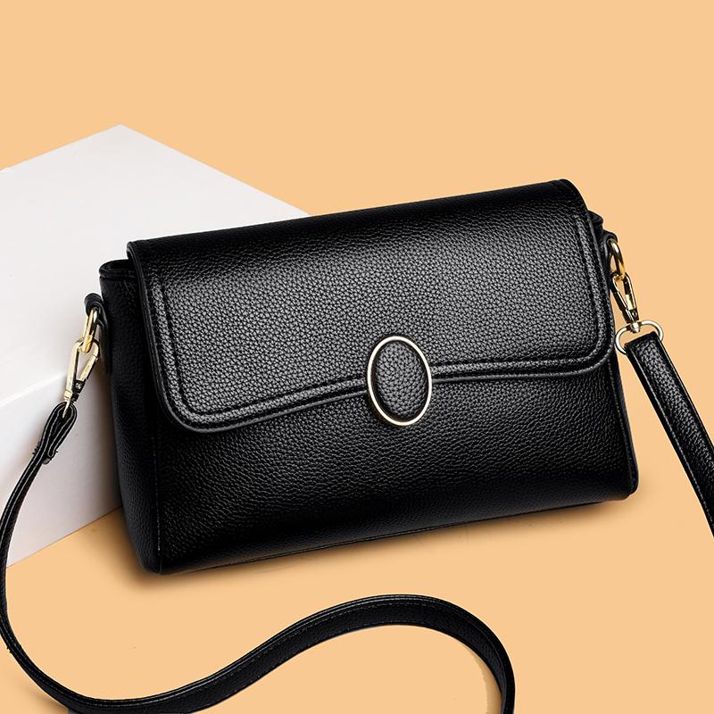 Trendy Faux Leather Crossbody Bag for Women Multi-pocket Cellphe Purse Ladies Shoulder Messenger Bag Waterproof Daily Use Bag