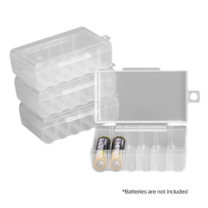 Battery Box Battery Storage Solution Battery Case Container for AA/AAA Batteries for Travel and Home Use