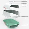 Fully Enclosed Oversized Cat Litter Box with Deodorizing Anti-Splash Design