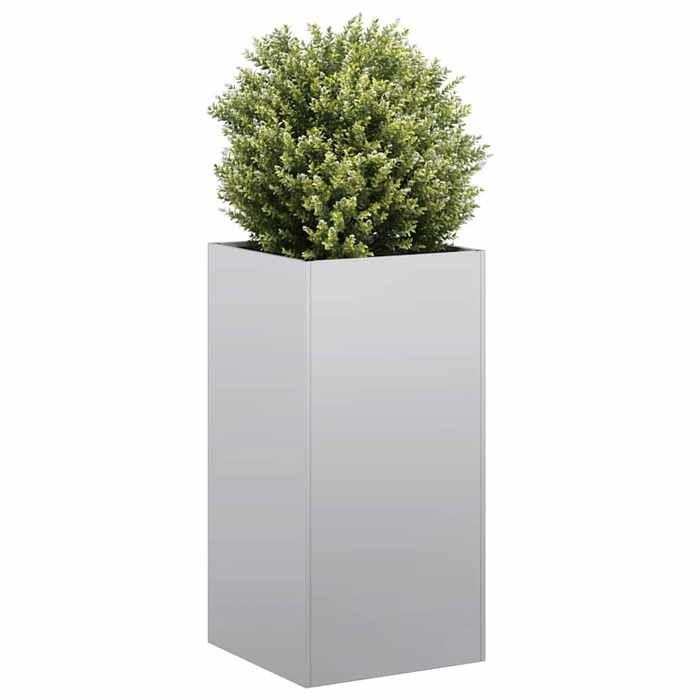VidaXL Jardinière 40x40x80 cm acier galvanisé, pot de fleurs, support de plantes, lit surélevé, support de jardinière 860708