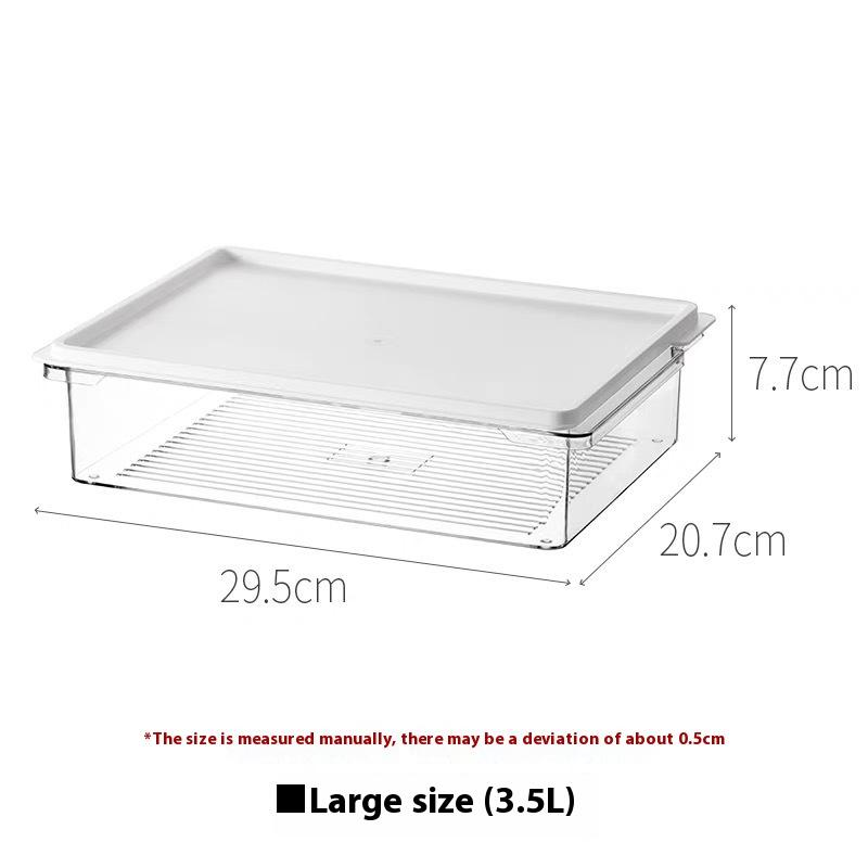 Refrigerator Storage Box, Fruit Fresh-keeping Box, Special Kitchen Rectangle Can Be Stacked with Food-grade Frozen Sealed Box