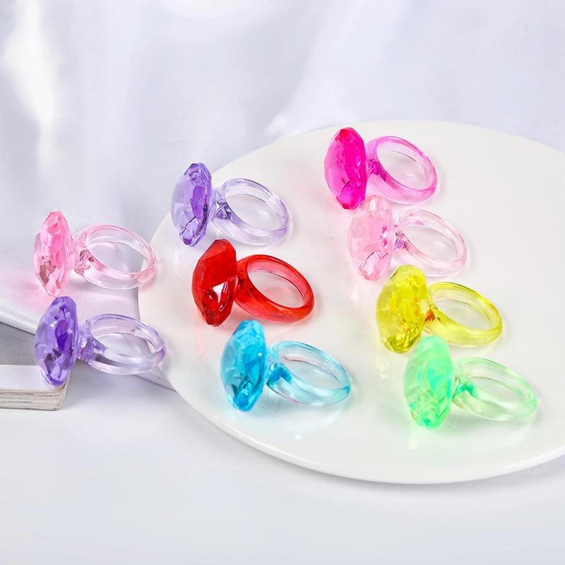 Children s Gem Digging Toy - Acrylic Crystal Treasure Hunt Rings for Kindergarten Rewards