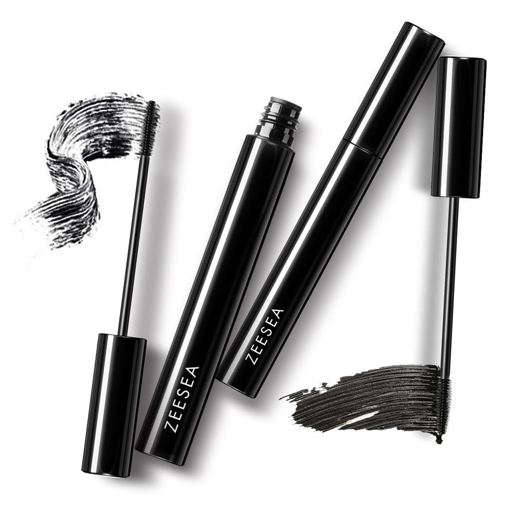 [2 pieces! Slim and curly] Multi effect eye black waterproof, slim, thick and fine brush head is not easy to smudge and set base