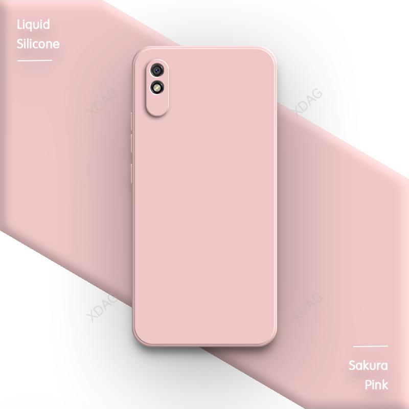 Soft Phone Case for Redmi 9A T 9T 9C NFC 9i Sport Activ Power 9 India AT 9AT Liquid Silicone Simple Protect Original Back Covers