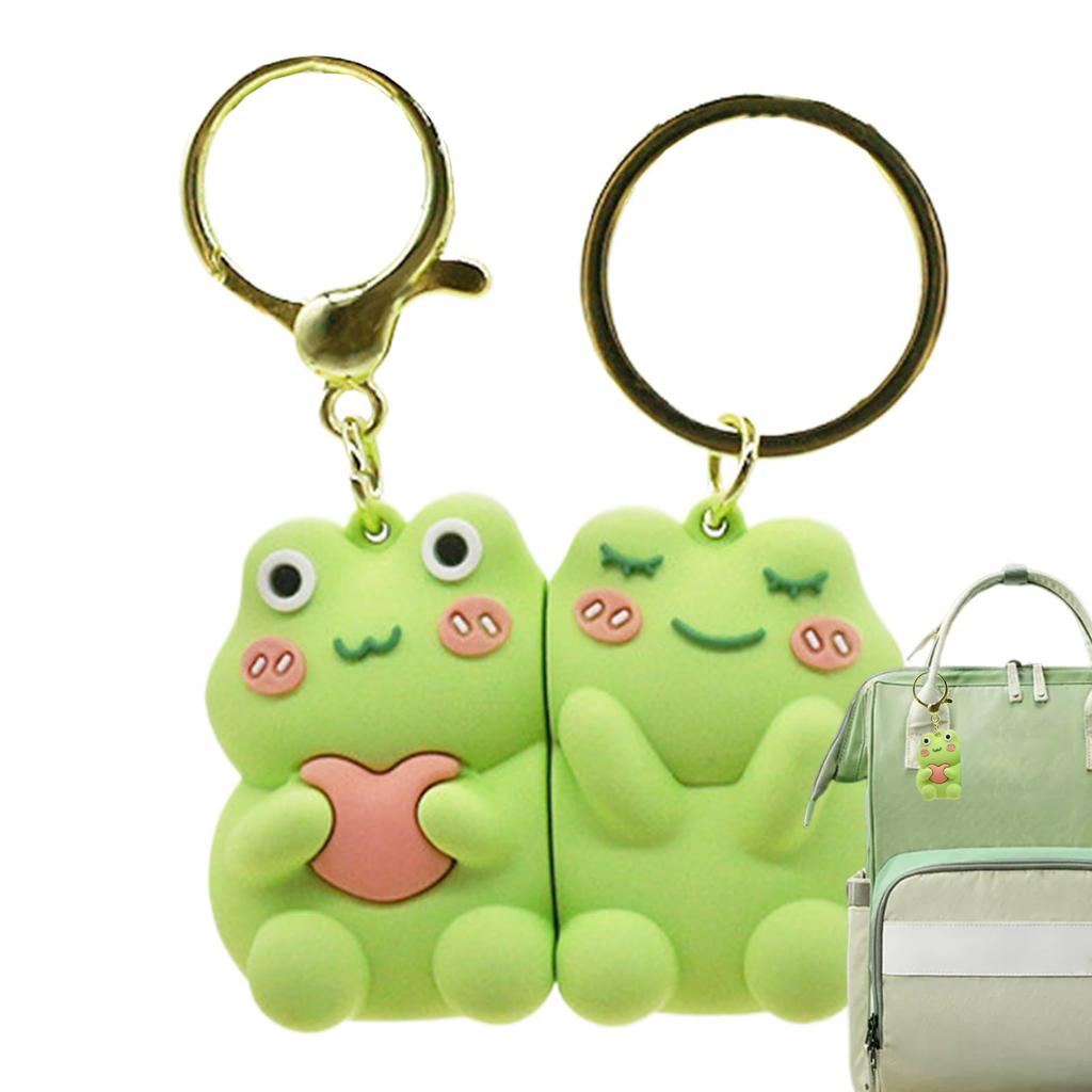 [Gevrkjenp] Magnetic Keychain for Couples, Magnetic Keychain for Couples | 2X Cartoon Animal Bag