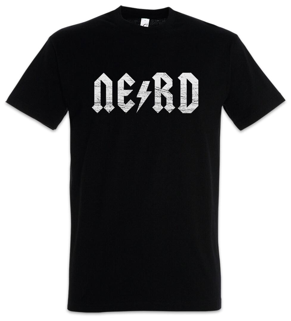 Nerd Lightning T-Shirt Fun Hard Rock Band Heavy Metal Guitar Flash Guitarist XL