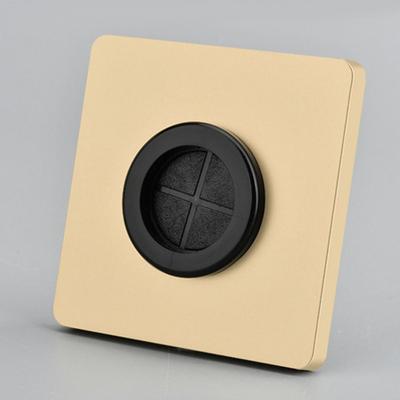 Electrical Supplies With Rubber Pad Wall Blank Panel With Outlet Hole 86Type Cable Socket Panel Cable Organizer Storage Office