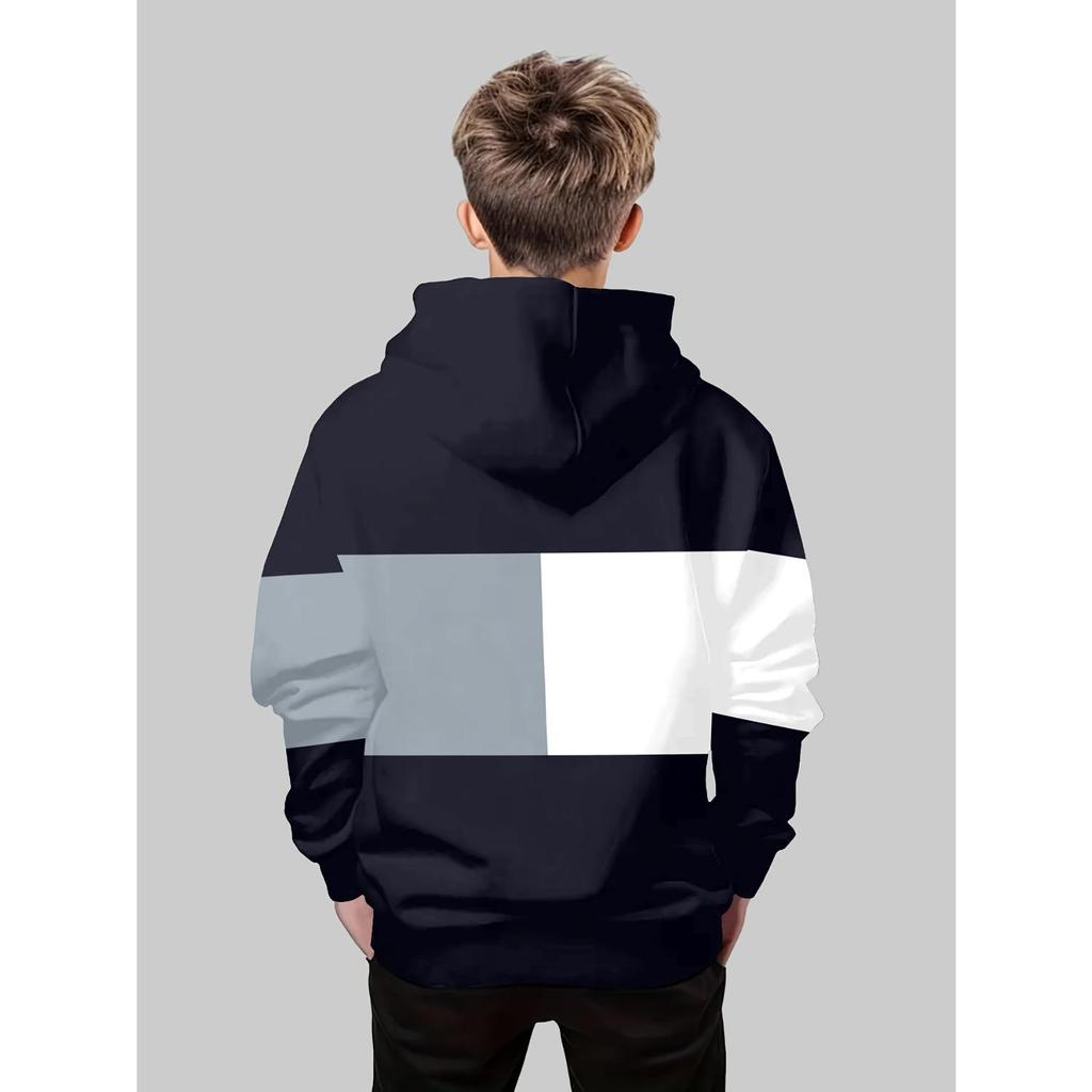 New Kids' 3D Print Hooded Sweatshirts for Boys and Girls - Autumn/Winter Casual Fashion Pullover Hoodies