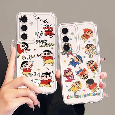Cute Crayons Shinchan Phone Cover Case for Samsung Galaxy A54 A15 A55 A23 A14 A16 A26 A24 A33 A52 A36 A13 A34 A35 A56 A50 A25