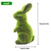 Easter Bunny Outdoor Decoration Artificial Plant Green Flocking Bunny Toys Handmade Grass Turf Home Office Garden Ornament 2025