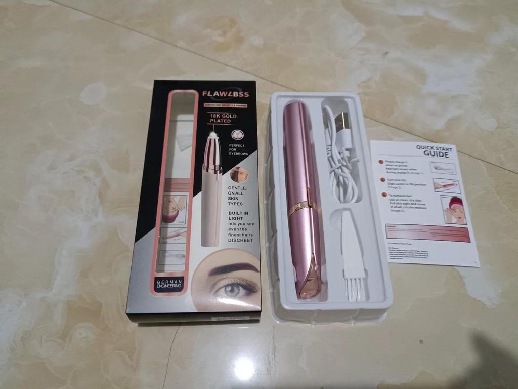 Rechargeable Electric Eyebrow Razor and Lipstick Hair Remover for Girls