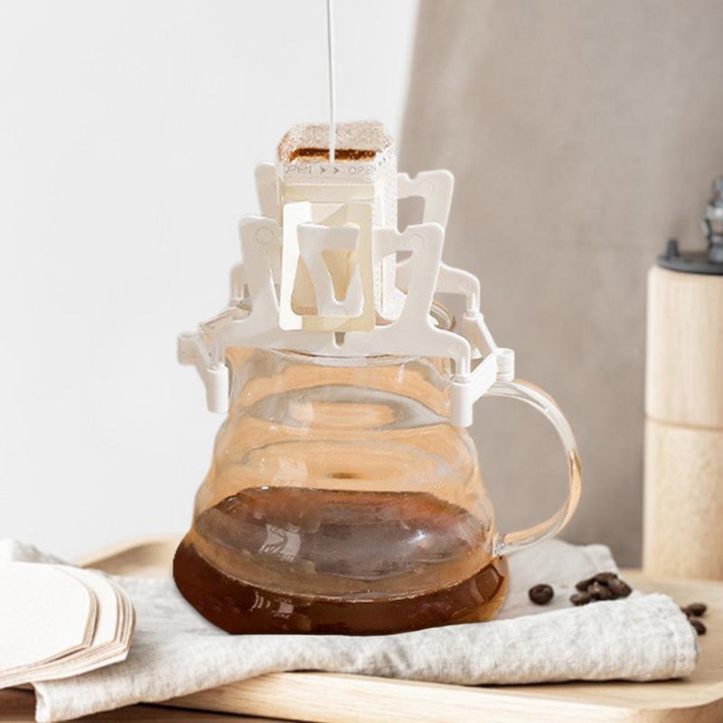 Foldable Coffee Filter Holder Reusable Lightweight Coffee Ear Drip Filter  Outdoor Paper Drip Holder Rack for Home Travel