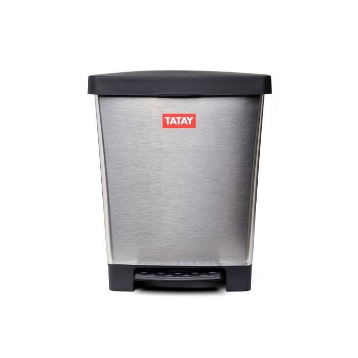 Poubelle de cuisine cubik steel 23 l