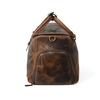 Leather Duffle Bag: Men's Travel Weekender with Shoe Compartment