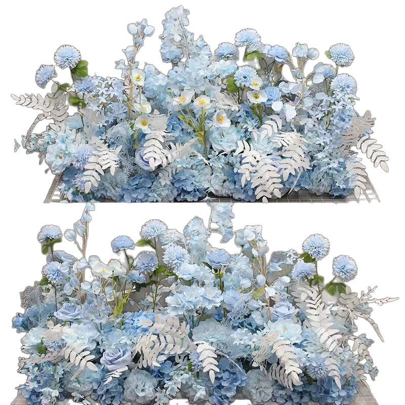 Künstliche Blumendekorationen für den Hochzeitsgang & die Bühne