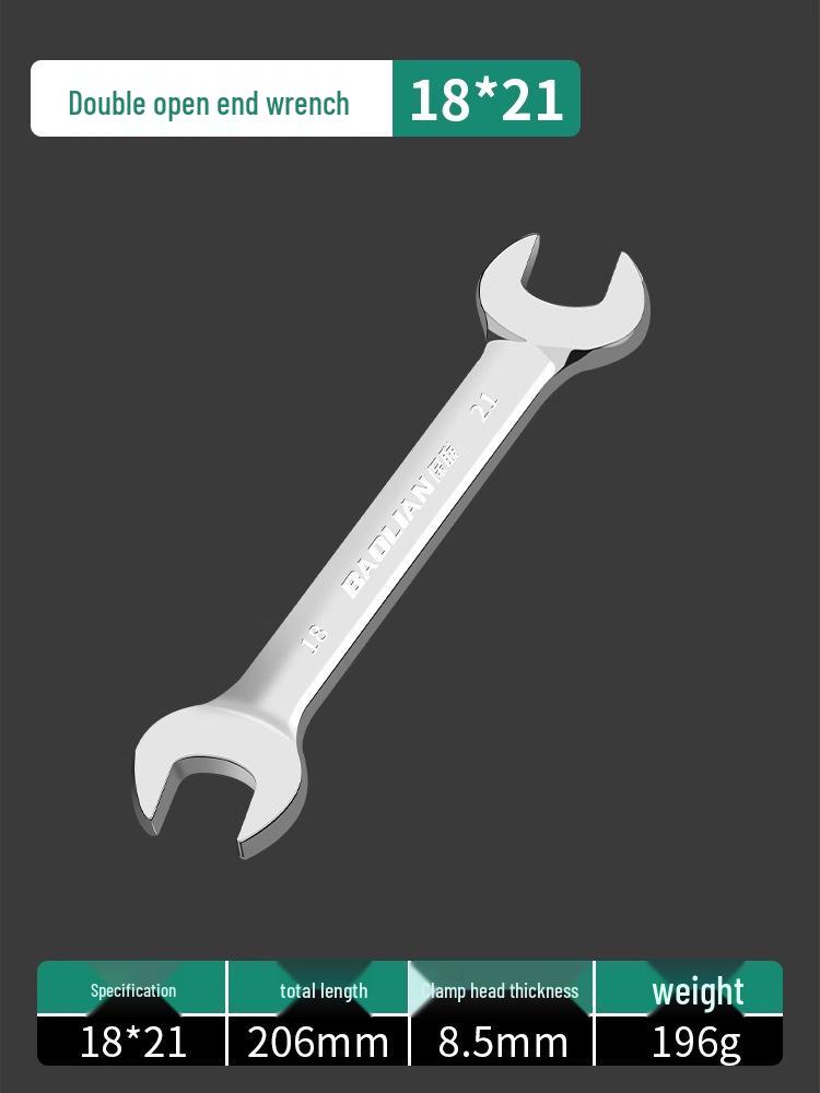 Doppelkopf-Maulschlüssel-Set - Polierte Oberfläche, Kleines Werkzeugset für Zuhause, 8-10mm Steckschlüssel-Helfer