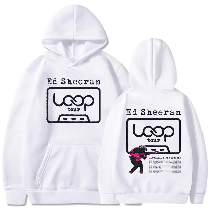 Ed Sheeran Loop Tour Hoodies Fashion Autumn/Winter Hooded Sweatshirts for Male Casual Long Sleeve Unisex Streetwear Print Hoodie