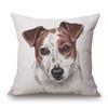 Handgeschilderde Hondenposters Kussenhoes Jack Russell Portret Dieren Kussensloop Xcm Slaapkamer Bank Decoratie Kussenshoes
