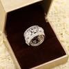 Musla Heißer Verkauf Vintage Damenringe Luxuriöser Schmuck Für Frauen Vollbesetzt mit Diamanten Designer Mode Reines 925er Silber Damen Partyringe