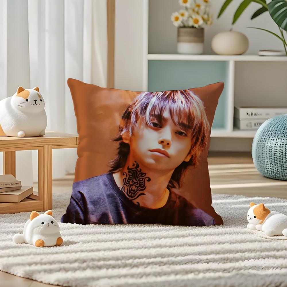 Actor NNijiro Murakami Pillow Case Silky elegant Comfort Sofa Bed Invisible zipper