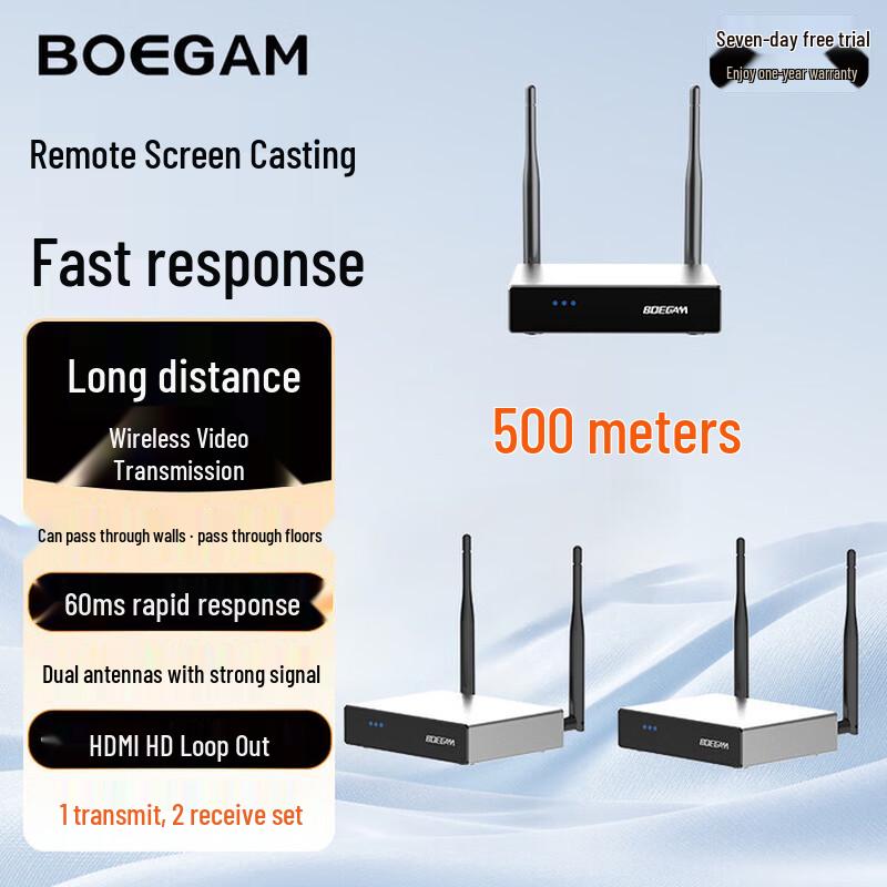 BOEGAM Wireless Screen Projector