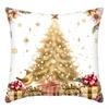 Modern Simple Linen Pillowcase Christmas Home Sofa Atmosphere Decoration Winter Christmas Bedside Cushion