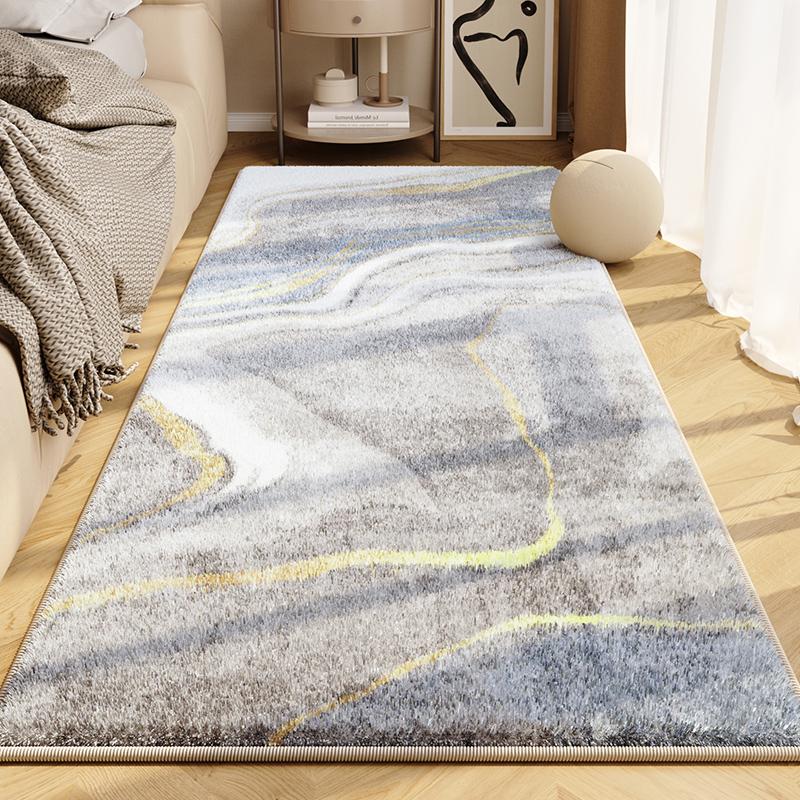 Morandi Color Bedroom Bedside Carpet Master Bedroom Bedside Floor Mat Room Premium Sense Floor Mat Long Strip Machine Washable Mat