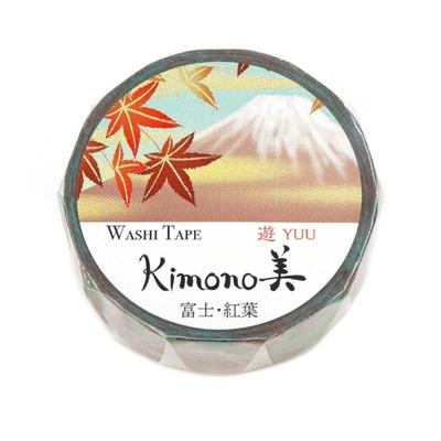 Kimono Biyu Retro Modern Fuji Autumn Leaves Masking 15mm Gold Leaf Student Gold Leaf & Tape, Wide, Gradient, Stationery, Supplies, Cute, Gradient,