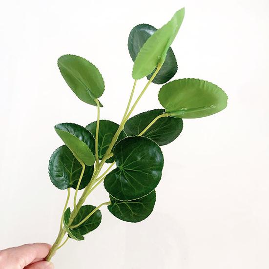 Artificial Green Leaves Stem Fake Greenery Leaves Branch Faux Plants Spray for DIY Wedding Bouquet Table Centerpieces Vase Filler Home Indoor Decor
