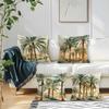 4Pcs Desert Palm Tree Cushion Covers Single-sided Printed 45CM Throw Pillow Case Cover Sofa Cushion Home Room Decor