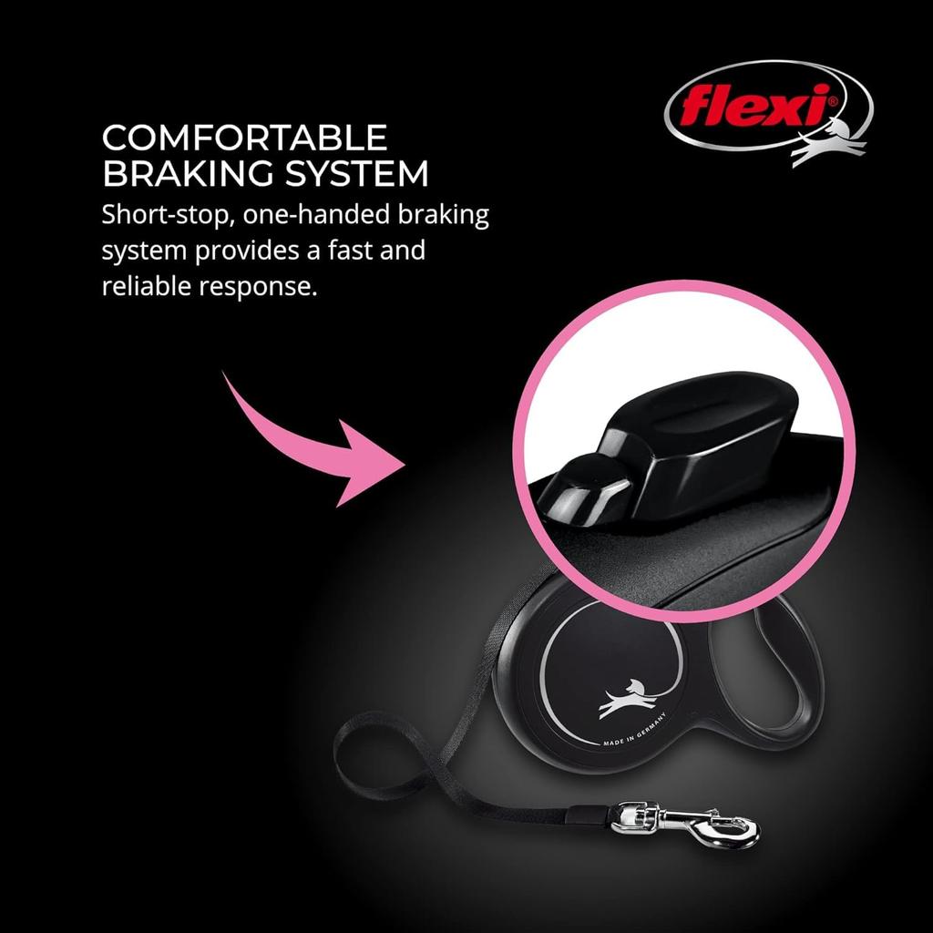 Flexi New Classic Tape XS Pink (Under 12kg), 3m, [Dog Lead]