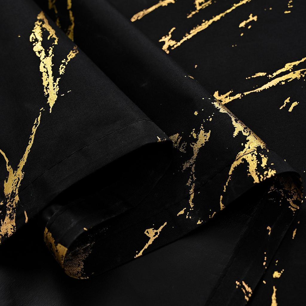 1 Stück Bronzierter Marmordruck Vorhang für Schlafzimmer Wohnzimmer Verdunkelung Sonnenschutz Vorhang Heimdeko