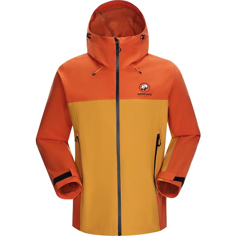 CAMEL Panda Series Unisex Outdoor Water-Repellent Hooded Jacket