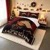 Michael Jackson Glitter Glove Art Bedding Set - Bedding Set (1 Duvet Cover, 2 Pillowcases, Duvet Not Included).